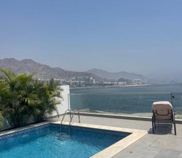 Al Dhaid Villa | سحر المحيط لتأجير بيوت العطلات ocean magic luxury 4BR villa with privet pool, direct sea view,sharm-Al Dana Villa, Al Dana island by ocean magic holiday homes