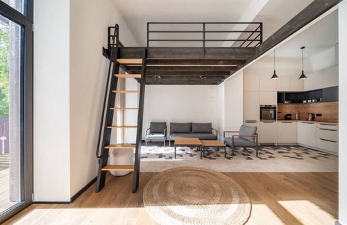 Jurmala Apartment | 1-bedroom loft & private parking
