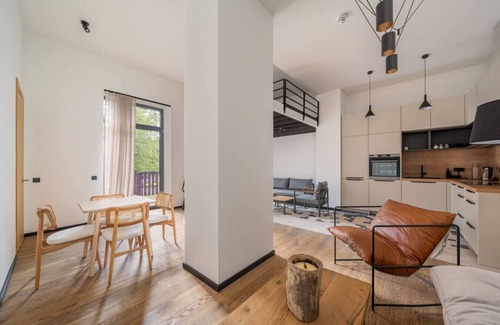 Jurmala Apartment | 1-bedroom loft & private parking