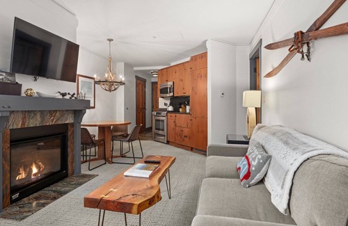 Stowe Area Cabin | #1302 |2 bdrm | Directly inside The Lodge At Spruce Peak | Ski in Ski out