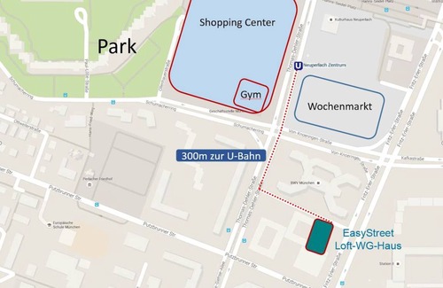 Neuperlach Resort | 170 m² Private room ∙ 1 bedroom ∙ 1 guest