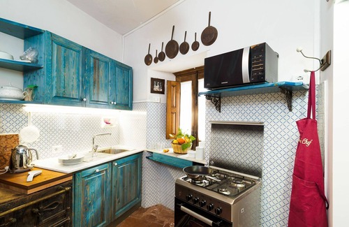 Viagrande House | 19th Century House with Gardens, Sea View and Wifi, in Viscalori village