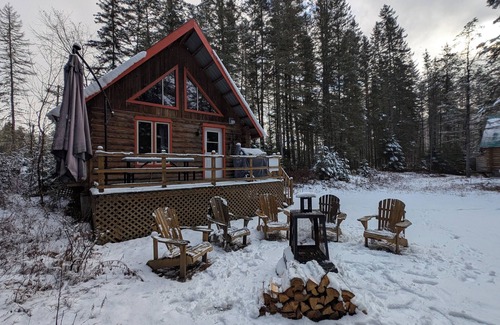 Riviere-Rouge Ski Chalet | 2 - Chalet en bois rond au bord chaleureux - Cerisier