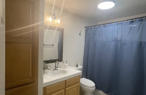 North Shoal Creek Condo | 2000 sq ft two story 2 bedroom 1 bath condo w/ fenced patio