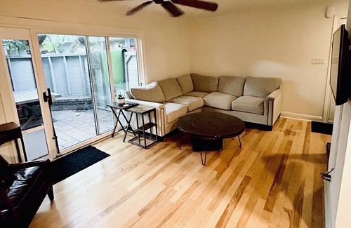 North Shoal Creek Condo | 2000 sq ft two story 2 bedroom 1 bath condo w/ fenced patio