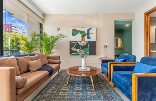 Colonia Roma Apartment | 205-2 3br 2baths Private terrace - Sleep 6 Roma Notre