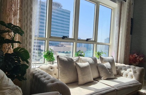 Al Majaz Apartment | 2BHK Luxurious apartment with Gym, Roof Top Pool and Sauna For an unbelievable price