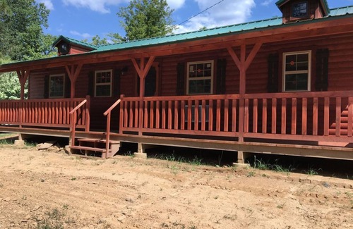 Sissonville Cabin | 2BR/1BA Amish Built Cabin Located on Pond at Rippling Waters Campground