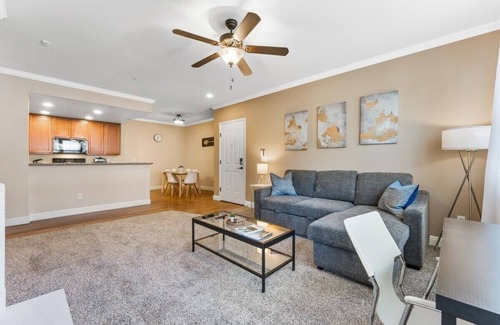 Reno/Tahoe Airport Apartment | 2BR Getaway Pool, Gym, Basketball Court & Theater Access