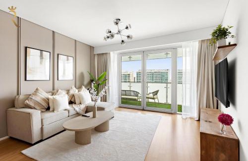 Al Raha Beach Apartment | 2BR Oasis in Al Muneera - Free Parking & Wi-Fi Near Al Muneera Beach Plaza