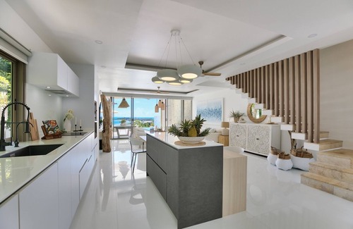 Moo 5 Villa | 3 Bed/4 Bath BEACHSIDE VILLA with SEA and SUNSET VIEWS, 150 meters walk to BEACH