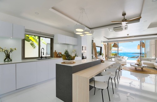 Moo 5 Villa | 3 Bed/4 Bath BEACHSIDE VILLA with SEA and SUNSET VIEWS, 150 meters walk to BEACH