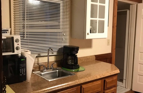 Bass River Cabin | 3-Studio cabin sleeps 2 w kitchenette, porch, grill, pool- cabin3