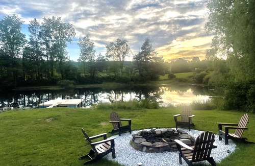 Tyler Hill House | 3BR Nature Escape w/private swimming/fishing pond, spring fed