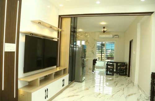 Nanganallur Apartment | 3BR3BT 5km to Chennai Airport Modern Cove