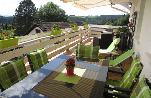 Uehlingen-Birkendorf Apartment | 4 stars, fantastic location with Alpine panorama, excl. Equipment, bright and quiet