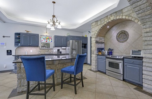 Spring Branch House | 5BR Fantasy Castle | Hot Tub, River Access, Media Room, Pond