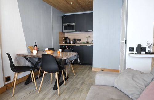 Valmeinier Apartment | 5pers. Running boards Modern Mountain View