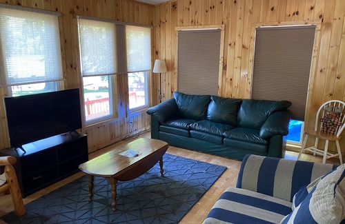 Lake Luzerne-Hadley House | 6 BR McMaster House with a deck, campfire, water views and mountain sunsets!