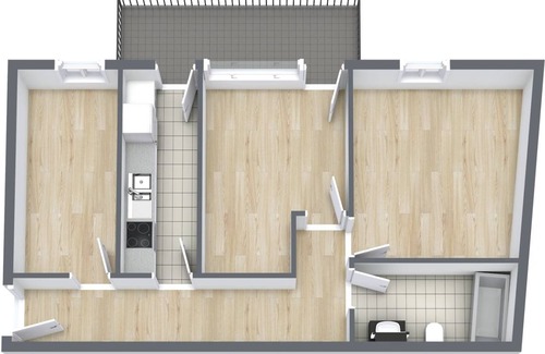 Neckarvorstadt Resort | 65 m² Private room ∙ 1 bedroom ∙ 1 guest