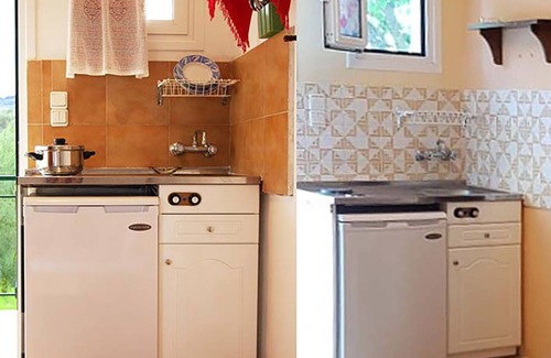 Neromilos Apartment | 7 Seaview Studios 150 meters from the Sea + 6000 sq.m2 garden (14 to 19 persons)