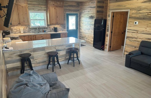 Rio Frio Cabin | A cozy 2 bed 2 bath cabin In Leakey Tx on 140 Acres with 2,000 FT of River Front