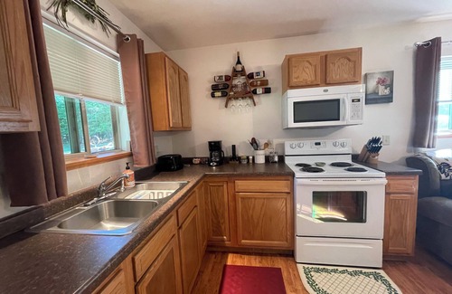 Stratford Cabin | A Cozy Cabin with Pond Views and Outdoor Fire Pit Near Eau Pleine Reservoir