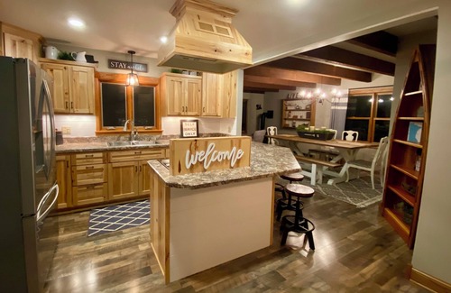 Zimmerman Cabin | A-Frame of Mind on Blue Lake with pontoon for rent