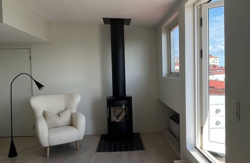 Centrum Apartment | A top floor duplex with city views and chimney
