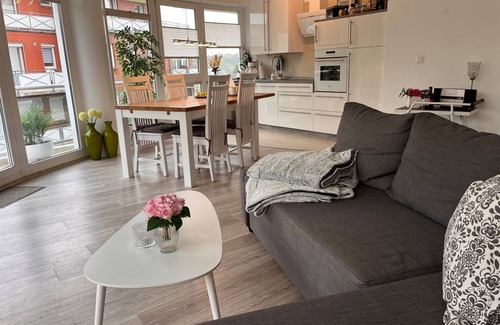 Sahlenburg Apartment | A2.5 - Exclusive, beautiful vacation apartment with round balcony for 4 people