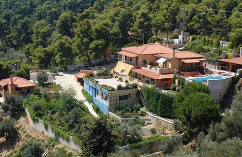 Achladies Apartment | Absolute sea view apartment"Birds"in Luxury Villa Stratos Skiathos best location
