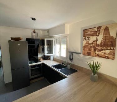 Alco Apartment | Agréable T2 traversant RDC avec terrasse - balcon - Parking 2 places - Clim portative