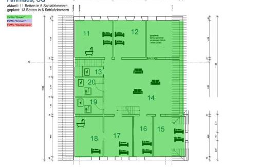 Wewelsfleth Apartment | Altes Fährhaus - Ferienwohnung Boven, 220 qm