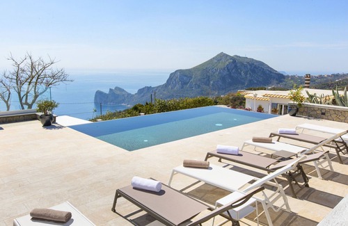Massa Lubrense Villa | AMORE RENTALS - Villa Ligea with Private Swimming Pool, Sea View and Parking