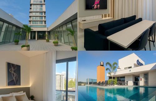 Centro Apartment | Ap com Piscina no Rooftop, academia, Wi-Fi, cozinha completa, ar condicionado e garagem privativa a 900m da Vila Germânica