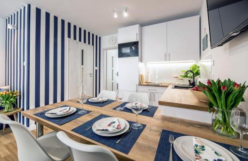 Poddabie Apartment | Apartament 12B Niebieskie Apartamenty Poddąbie dawniej Blue Marine z basenem krytym, odkrytym, salą zabaw, animacjami