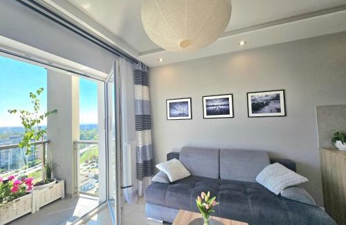 Przymorze Apartment | Apartament Nice View -16piętro, parking podziemny, widok na miasto i morze