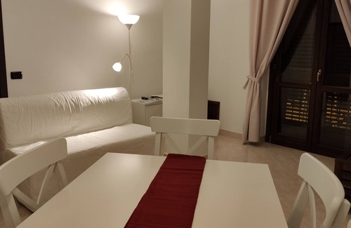 Agnone Apartment | Apartment "CODONORAO" - BALCONY view 'DRESSED