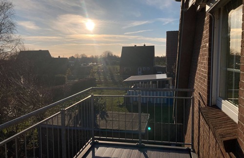 Enge-Sande Apartment | Apartment 'Ferienwohnung Diddi' with Balcony and Wi-Fi