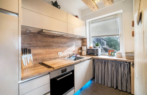 Hohegeiß Apartment | Apartment 'Harzperle Nr 6' with Mountain View, Balcony and Wi-Fi