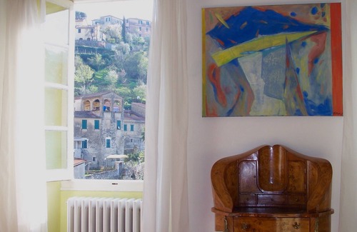 Dolcedo Apartment | Apartment in ancient palazzo, antique furniture, modern art, lovely sun terrace