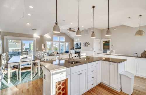 Currituck County House | Approx 500 ft to beach access, Private pool, Elevator, Pets