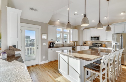 Currituck County House | Approx 500 ft to beach access, Private pool, Elevator, Pets