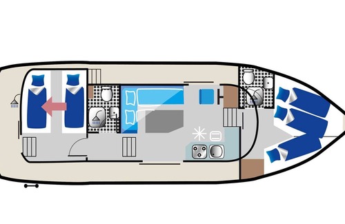 Zeuthen Boat Rental | Aquino 1190 - license-free houseboat - KUHNLE-TOURS Zeuthen