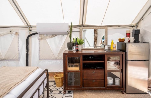 Tehachapi RV Rental | Aspen Tent |Unique Getaway | Glamping Tent Experience