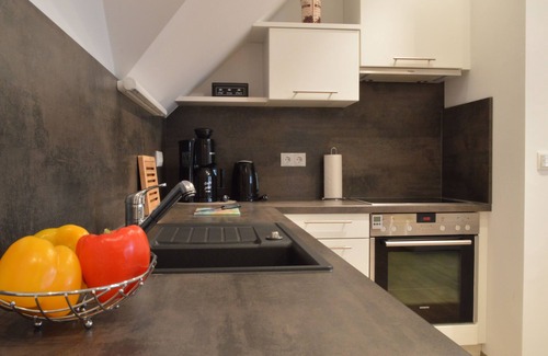 Memmelsdorf Apartment | Attractive studio apartment w. Balcony in Memmelsdorf/Bamberg and e-bike storage room