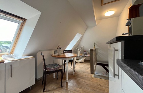 Biendorf Apartment | Baltic Sea vacation apartment 1-left/maisonette/upper floor with balcony - FeWo's am Gutshaus