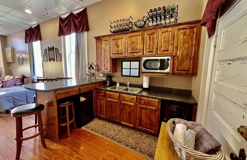 Bonnots Mill Apartment | Bank Loft with Original Vault in River Town