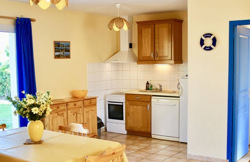 Saint-Jean-de-la-Riviere House | BEACH-500 M-3 bedroom house, ground floor-garden, private parking-ALL INCLUSIVE