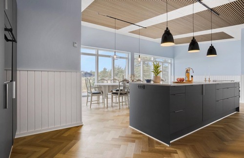 Oddesund Syd House | Beach front home in Thyholm with sauna